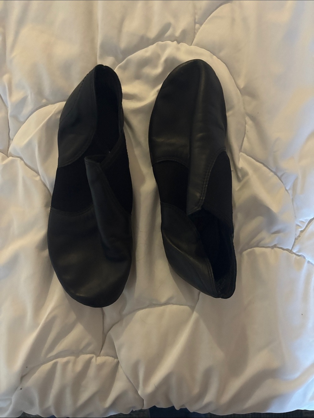 Black Leather Jazz Shoes